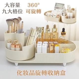 cheaper 居家 加大容量化妝品旋轉收納盒-兩入組(型錄/刷具收納盒/保養品收納櫃/文具架/文書收納架)  cheaper 居家