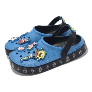 Crocs x Spongebob 洞洞鞋 Multi Off Court Clog 男女鞋 藍黑 海綿寶寶聯名(209825001)好評推薦  Crocs