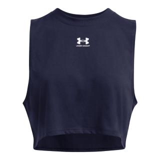 UNDER ARMOUR UA 女 Logo 短背心_1386843-410(藍色) 推薦  UNDER ARMOUR