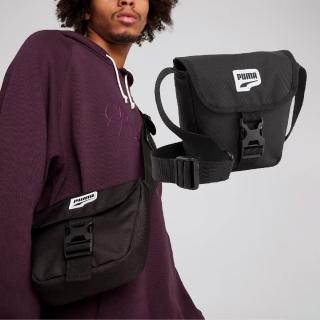 PUMA 肩背包 Downtown Mini Messenger Bag 黑白 翻蓋 斜背包 隨行包 小包(090763-01)優惠推薦  PUMA