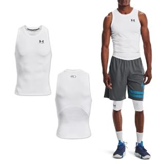 UNDER ARMOUR 背心 HG Armour Tank Top 男款 白 快乾 吸汗 緊身 運動 籃球 無袖(1368352100)  UNDER ARMOUR