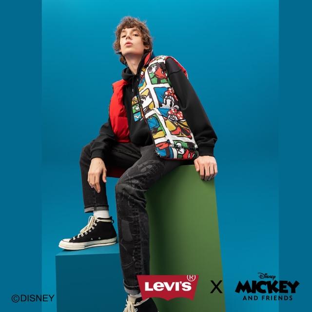 LEVIS【LEVIS】X Disney 合作系列 男款雙面穿羽絨背心 / 復古米奇漫畫插圖 / 抗得住霸王級寒流