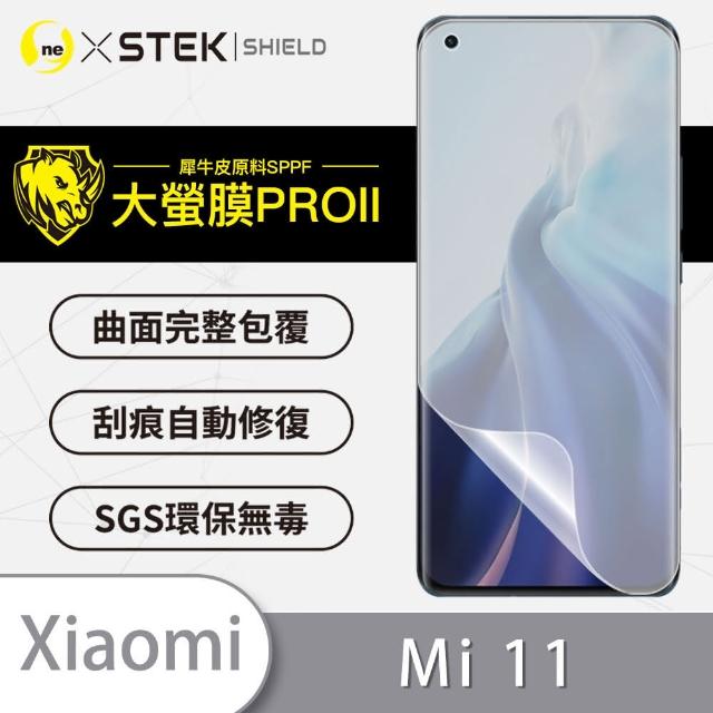 【o-one大螢膜PRO】XiaoMi小米11 滿版全膠手機螢幕保護貼(SGS環保無毒 超跑頂級犀牛皮 台灣製)