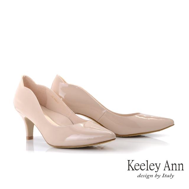 Keeley Ann【Keeley Ann】極簡魅力 MIT流線型牛漆皮高跟鞋(裸色135063233)