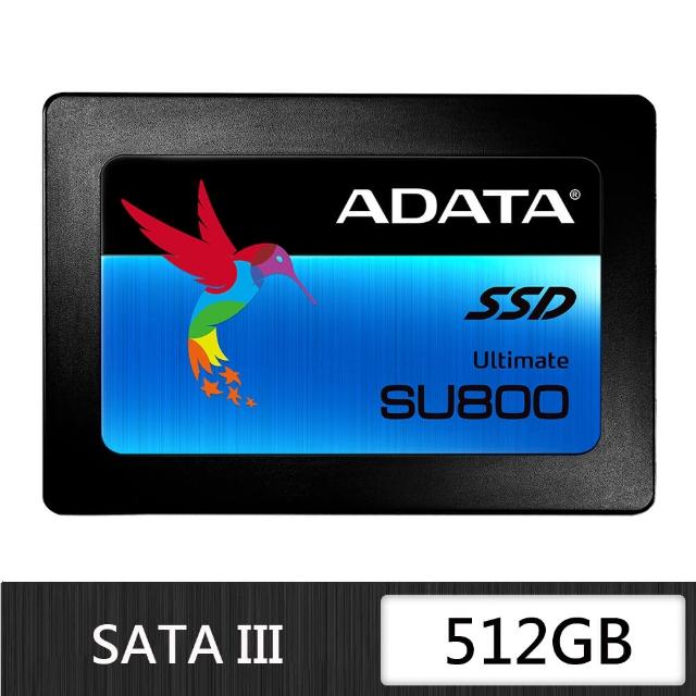 【ADATA 威剛】Ultimate SU800_512GB SATA TLC 固態硬碟/5年保固(讀：560M/寫：520M)