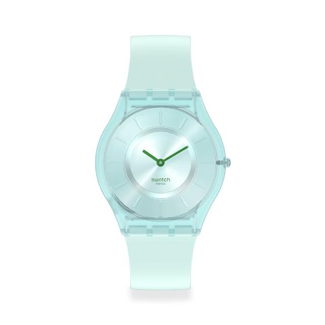 【SWATCH】SKIN超薄系列手錶SWEET MINT薄荷綠(34mm)