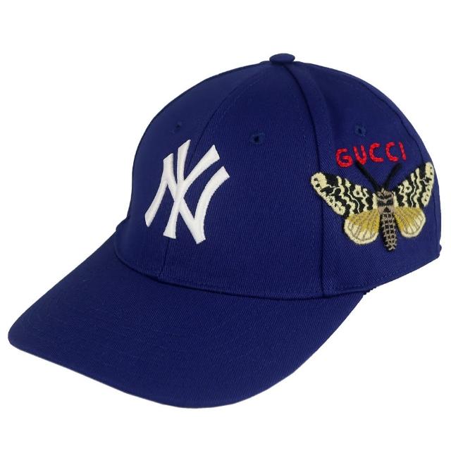 GUCCI 古馳【GUCCI 古馳】紐約洋基大聯盟聯名棒球帽(藍色)