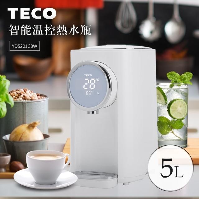第01名 【TECO東元】5L大容量 智能溫控 美型熱水瓶(YD5201CBW)