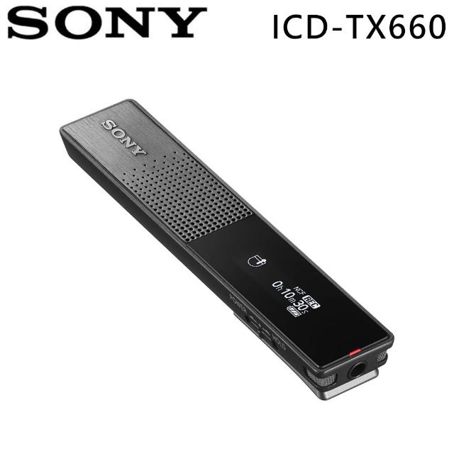 SONY 索尼【SONY 索尼】ICD-TX660 16GB 多功能時尚專業錄音筆(公司貨)