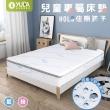 【YUDA 生活美學】B款_太空記憶墊*2+硬式獨立筒床墊 兒童記憶床墊 獨家技術添加負離子表布 3尺單人