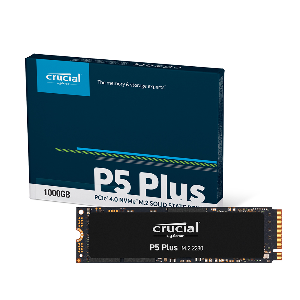 【Crucial 美光】P5 Plus 1TB PCIe M.2固態硬碟(讀：6600M/寫 