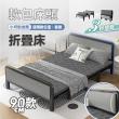 【慢慢家居】3秒收-升級十腿超穩固秒收折疊床(單人3尺-90cm)