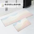 【寢室安居】大+小硅藻土軟式防滑吸水廚房墊-共1大1小(贈-珪藻土地墊隨機款*1)