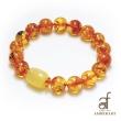 AF AMBER ART波蘭原裝琥光流金招財手珠