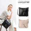 法國製LANCASTER粒面牛皮鉤扣斜背包
