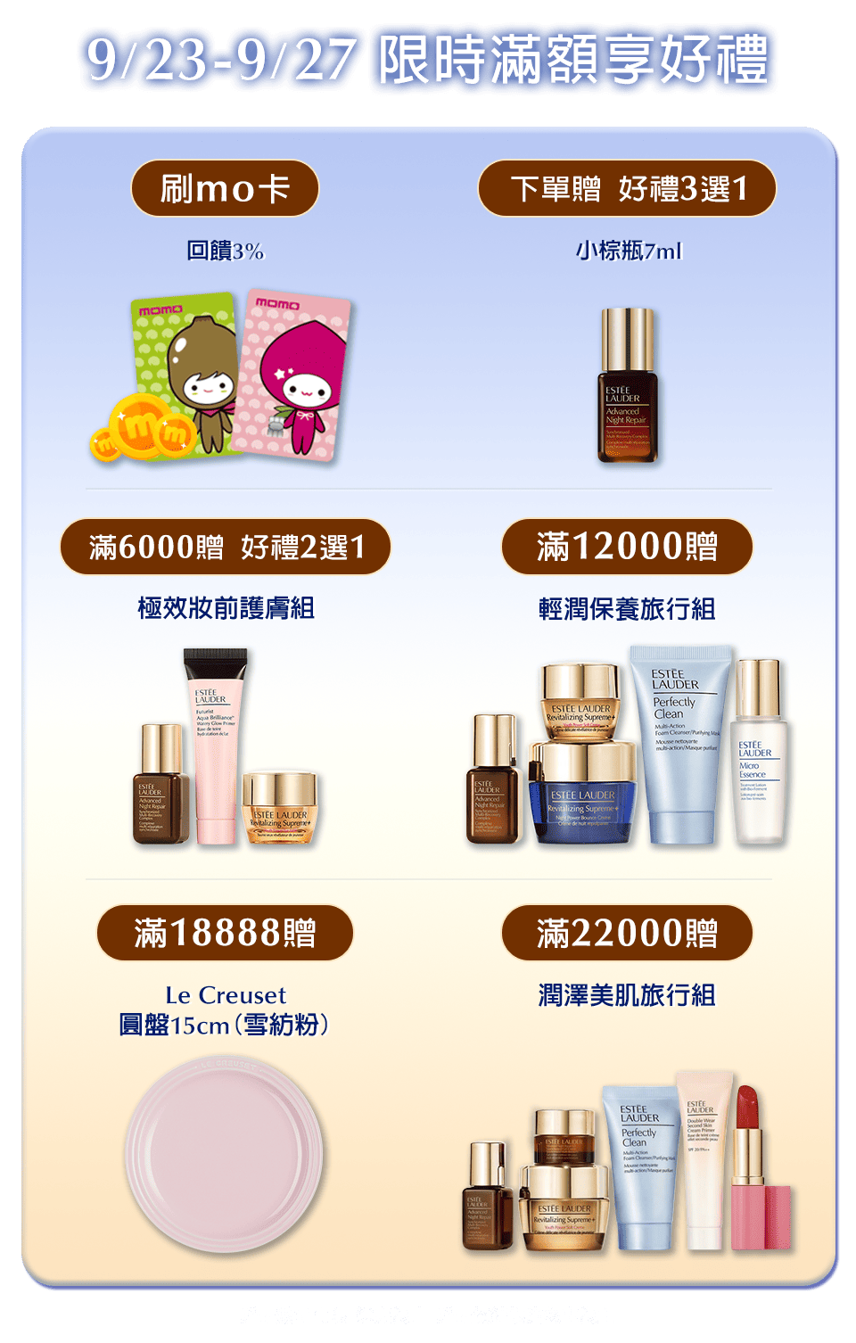 限時滿額享好禮​
