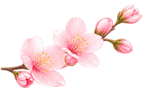 花樹枝裝飾(左)