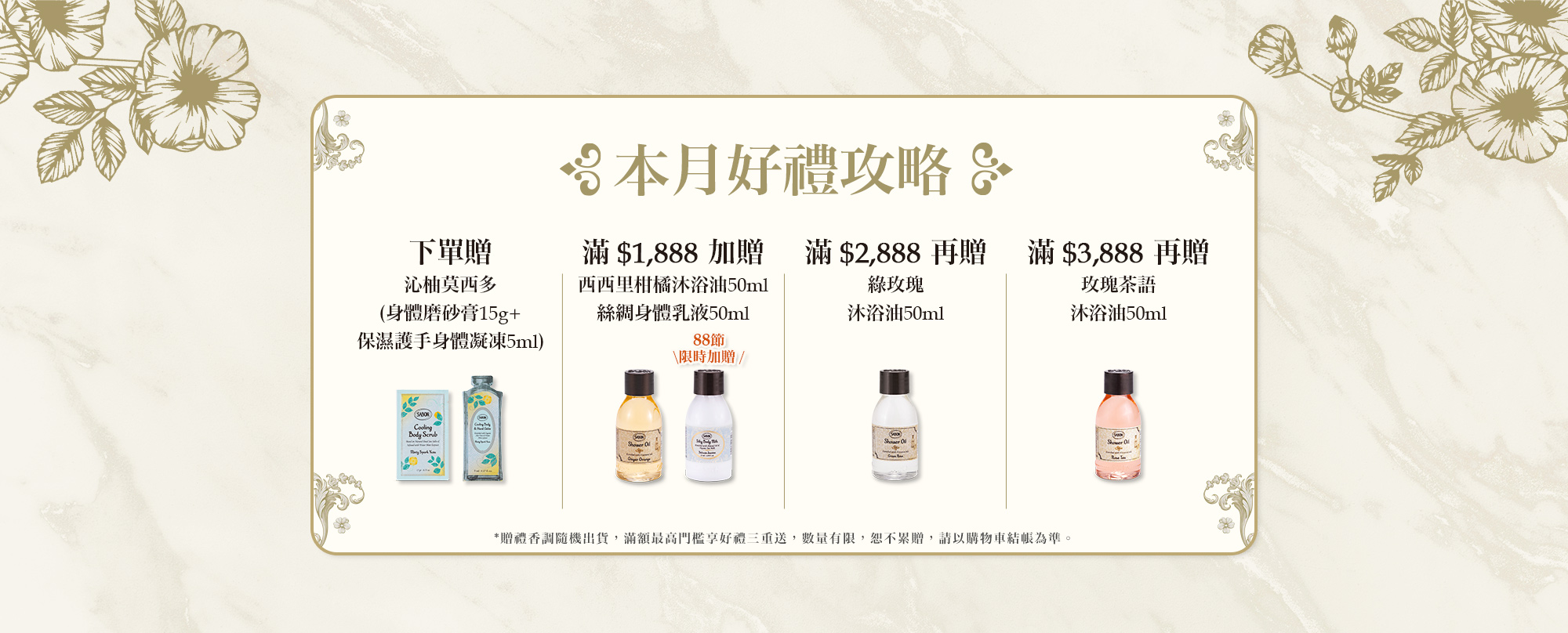 本月好禮攻略
