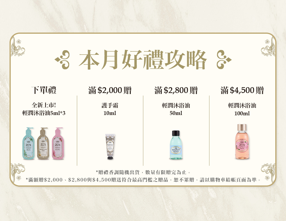 本月好禮攻略