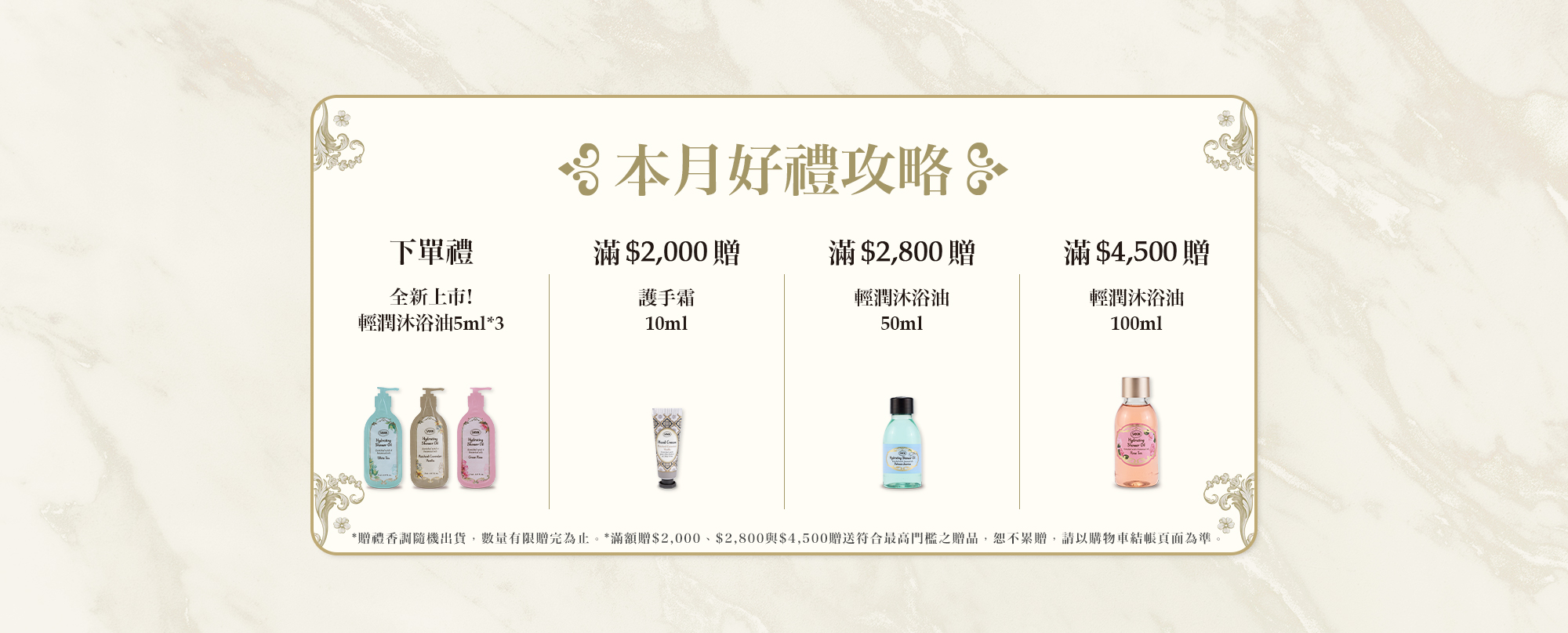 本月好禮攻略