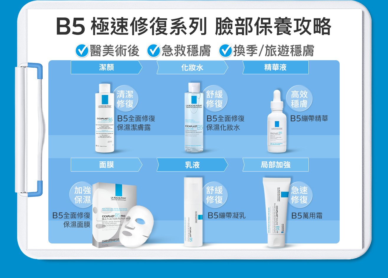 B5修復系列臉部保養