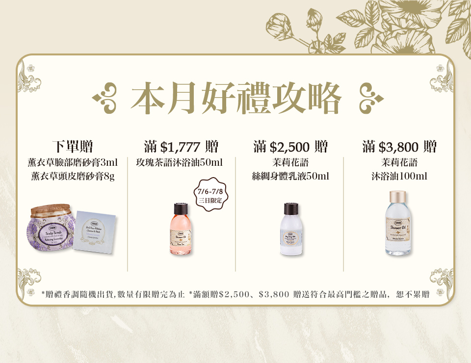 本月好禮攻略