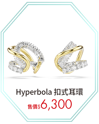 Hyperbola 扣式耳環