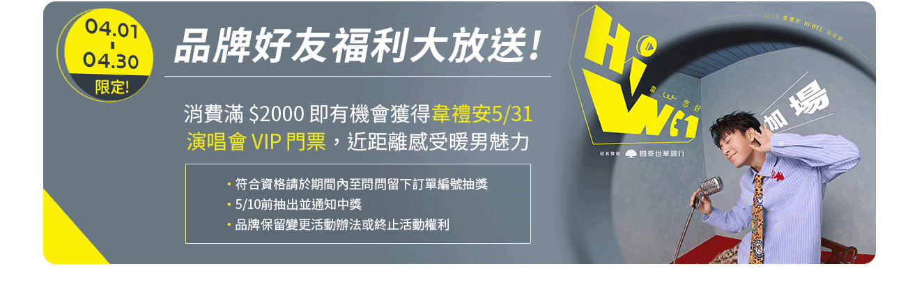 滿額抽門票