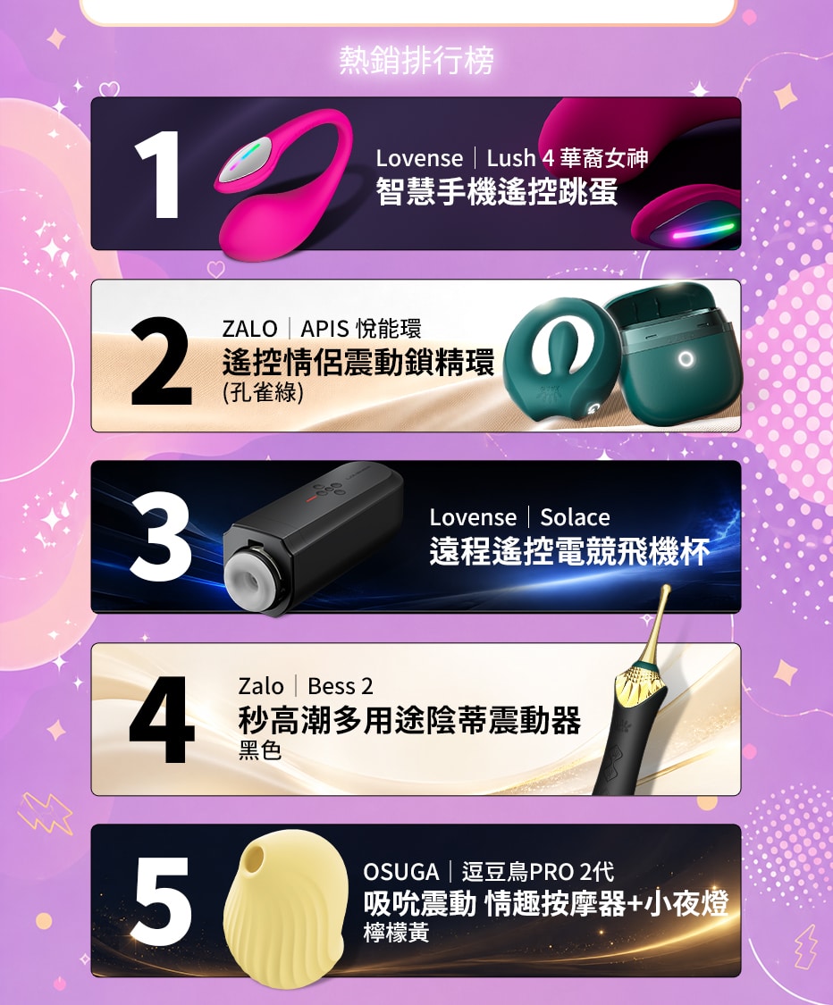 情趣職人熱銷排行榜前五名