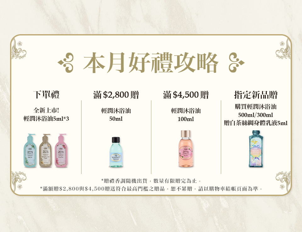 本月好禮攻略