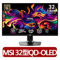 【MSI 微星】MAG 321UP QD-OLED 32型 165Hz 電競螢幕(FreeSync/Type-C/HDR 400)