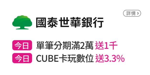 信用卡優惠