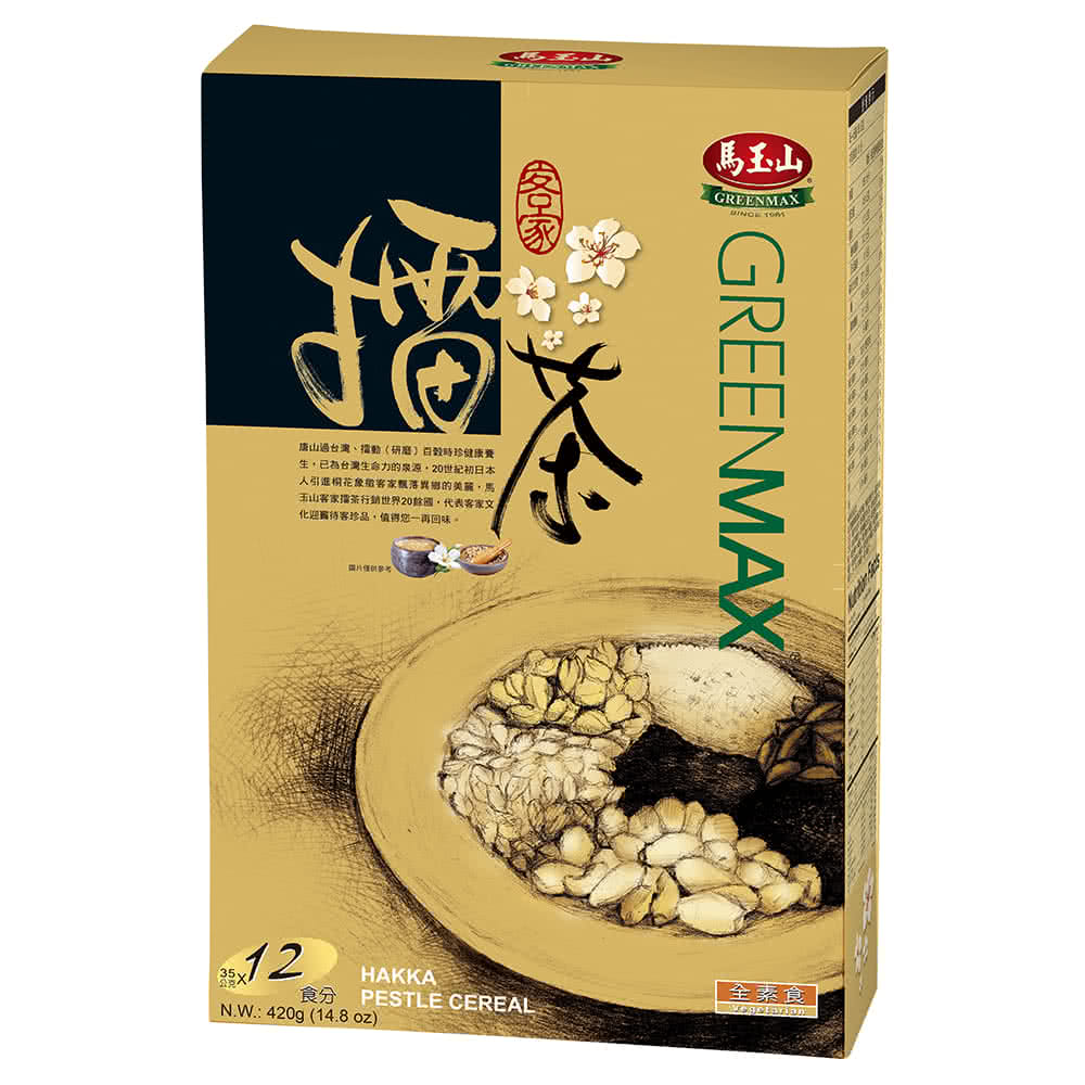 馬玉山 客家擂茶禮盒x1盒 35g X12包 盒 Momo購物網