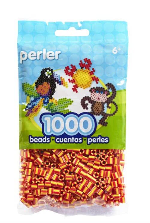 【Perler 拼拼豆豆】1000顆單色補充包-112煙火條紋(特殊色)