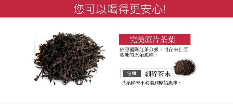 依照國際紅茶分級,封存來自原