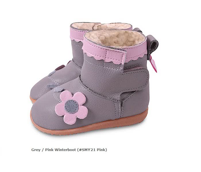 【英國 shooshoos】安全無毒健康真皮手工鞋靴子/童鞋_紫灰色淡粉小花短靴(適合走路平順、跑跳小童) 【英國 shooshoos】安全無毒健康真皮手工鞋靴子/童鞋_紫灰色淡粉小花短靴(適合走路平順、跑跳小童)