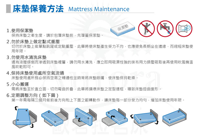 【限時送-枕+墊】歐若拉名床 正三線乳膠特殊QT舒柔布封邊獨立筒床墊-單人加大3.5尺