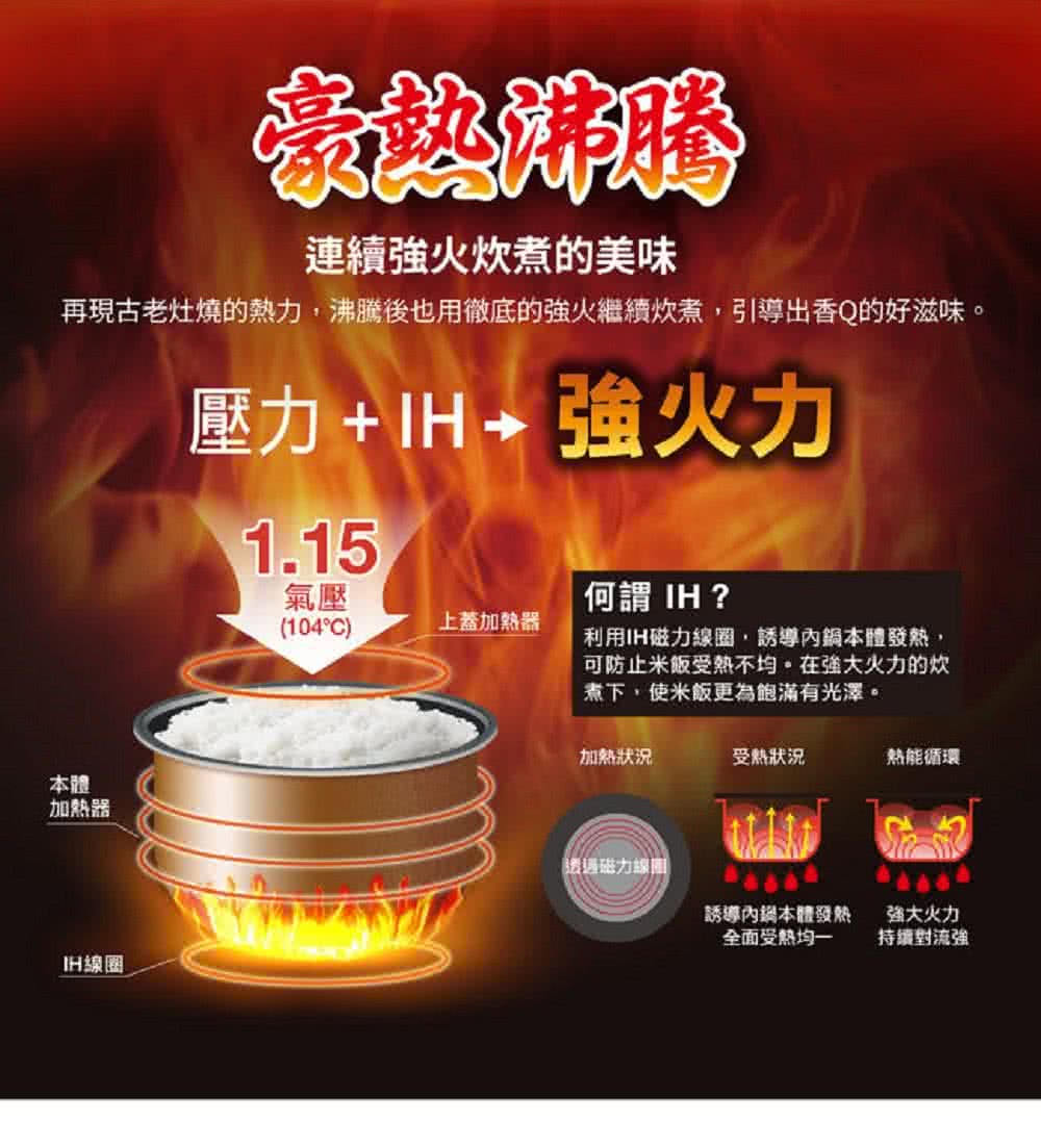 再現古老灶燒的熱力,沸騰後也用徹底的強火繼續炊煮,引導出香的好滋味。