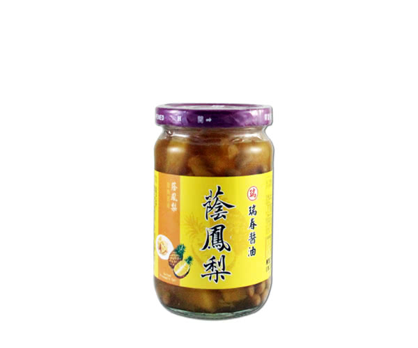 【瑞春醬油】蔭鳳梨(350g/瓶)X3入
