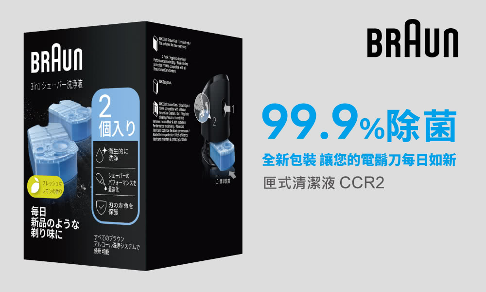 全新包裝 讓您的電鬍刀每日如新