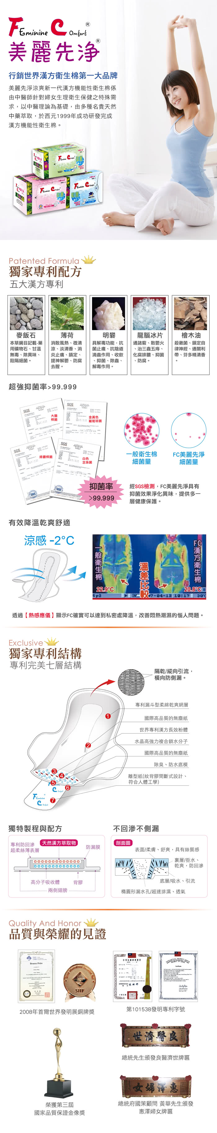 【長榮生醫】草本抑菌衛生棉安心10件組(日用24.5CMx5包+夜用30CMx5包)