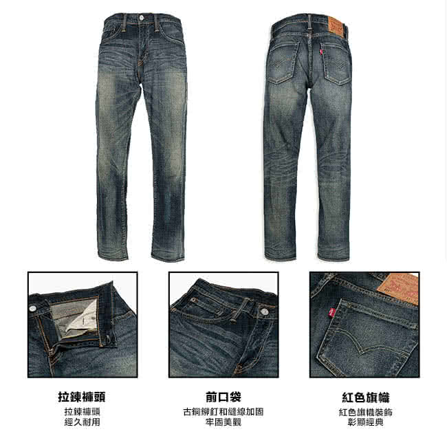 【Levis】511 低腰窄管牛仔褲 / 深色水洗 / COOL JEANS