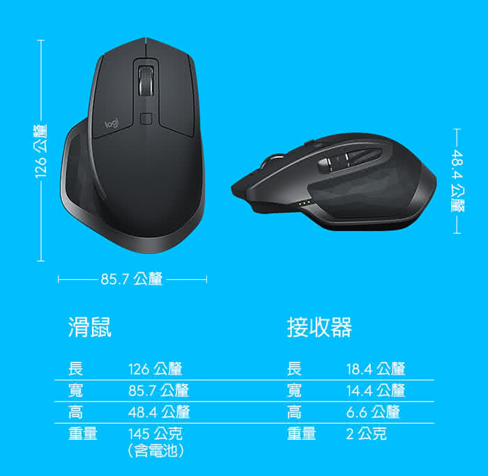 【Logitech 羅技】MX Master 2S 無線滑鼠