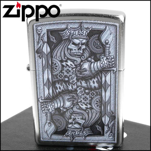 Zippo 美系 Steampunk King Spade 蒸氣龐克老k圖案打火機 福利價 痞客邦