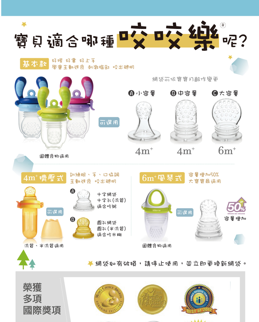 卡網袋如有破損,請停止使用,並立即更換新網袋。