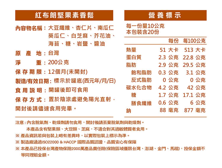 本產品已投保台灣產物保險2000萬產品責任險保險區域僅限台灣、澎湖、金門、馬祖,投保金額不