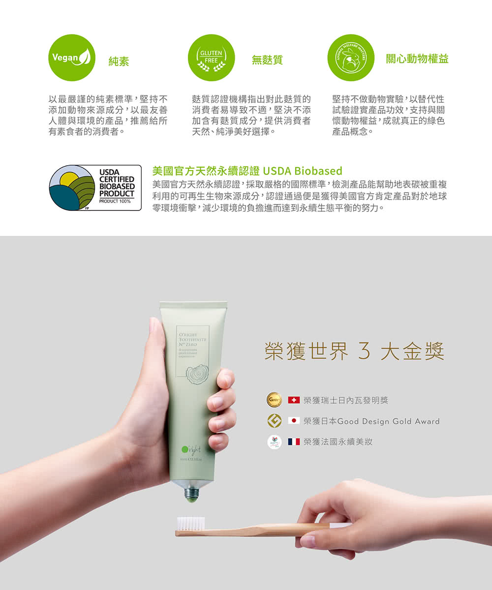 美國官方天然永續認證,採取嚴格的國際標準,檢測產品能幫助地表碳被重複
