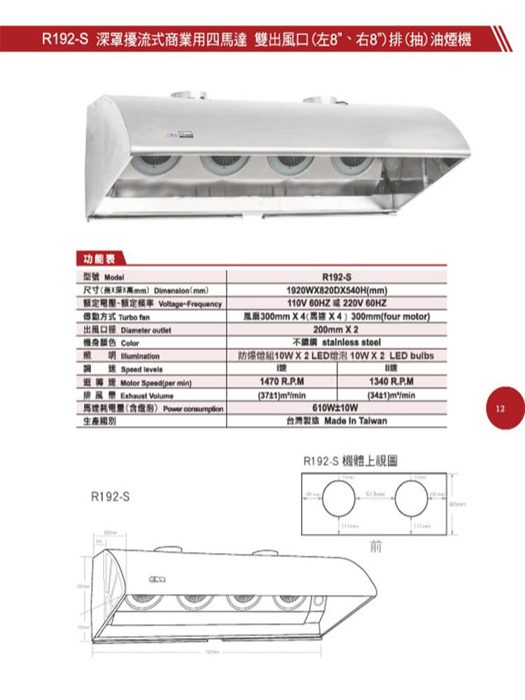隆泰牌 R-192S - 詳情1