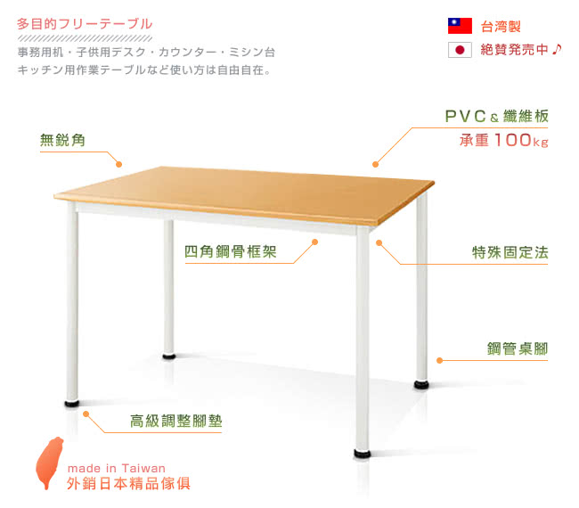 潮傢俬 富良野多組合工作桌 幅80cm 工作桌 Momo購物網