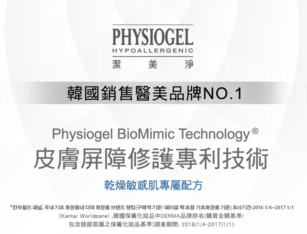 Kantar Worldpanel,韓國保養化妝品中DERMA品牌排名購買金額基準